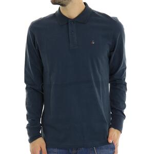 POLO MANICA LUNGA BLU